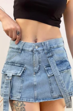 Short pollera carpintero