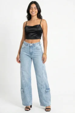 Maxi wide cargo celeste arenado localizado bigotes